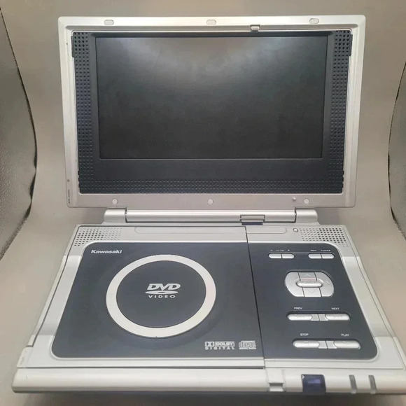 Kawasaki PVS10921 Portable DVD Player 9" LCD Screen TESTED 12V ADAPTER NOT INC. - Picture 2 of 6